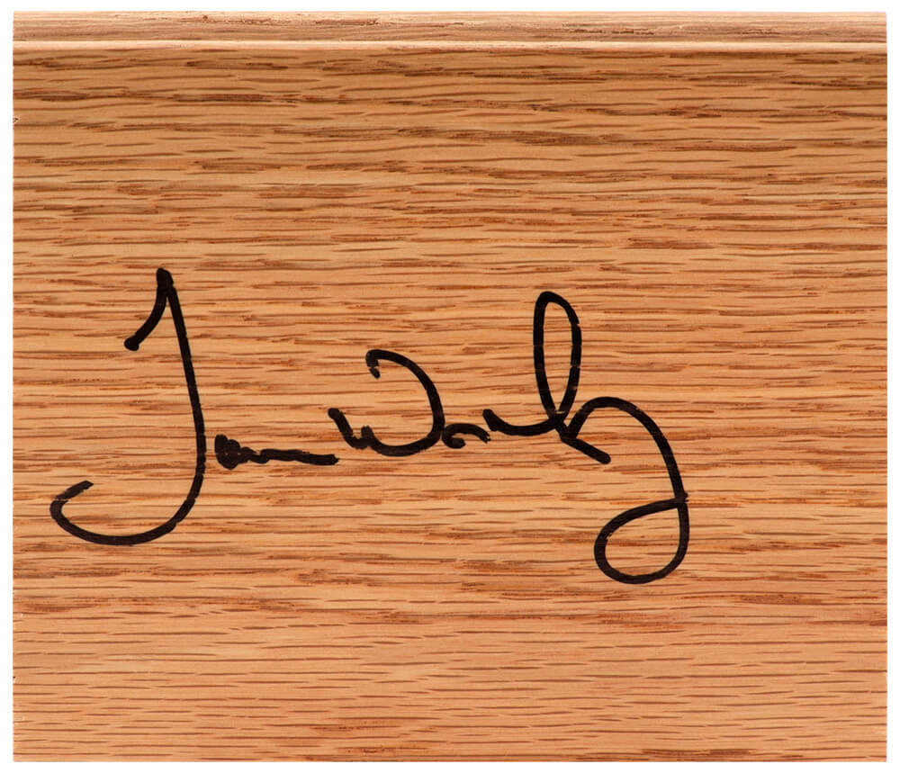 James Worthy Autographed 5?6 Floor Piece-Powers Sports Memorabilia