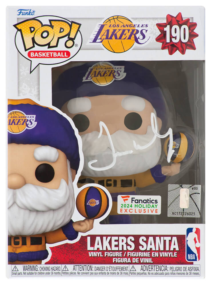 James Worthy Los Angeles Lakers Autographed 'SANTA' NBA Funko Pop #190-Powers Sports Memorabilia