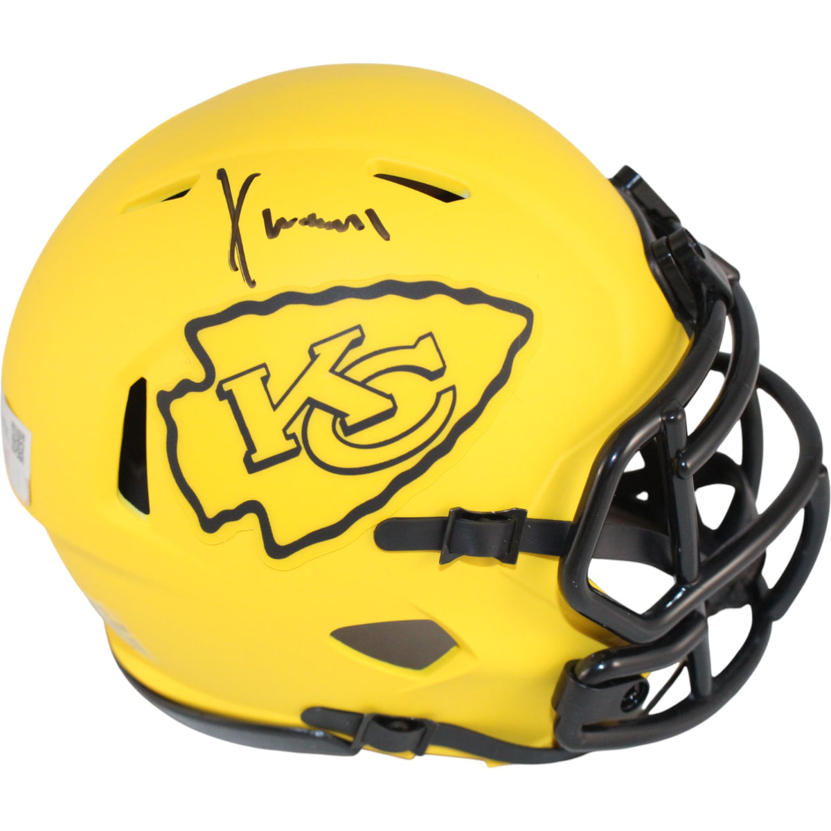 Xavier Worthy Kansas City Chiefs Rave Signed Mini Helmet-Powers Sports Memorabilia