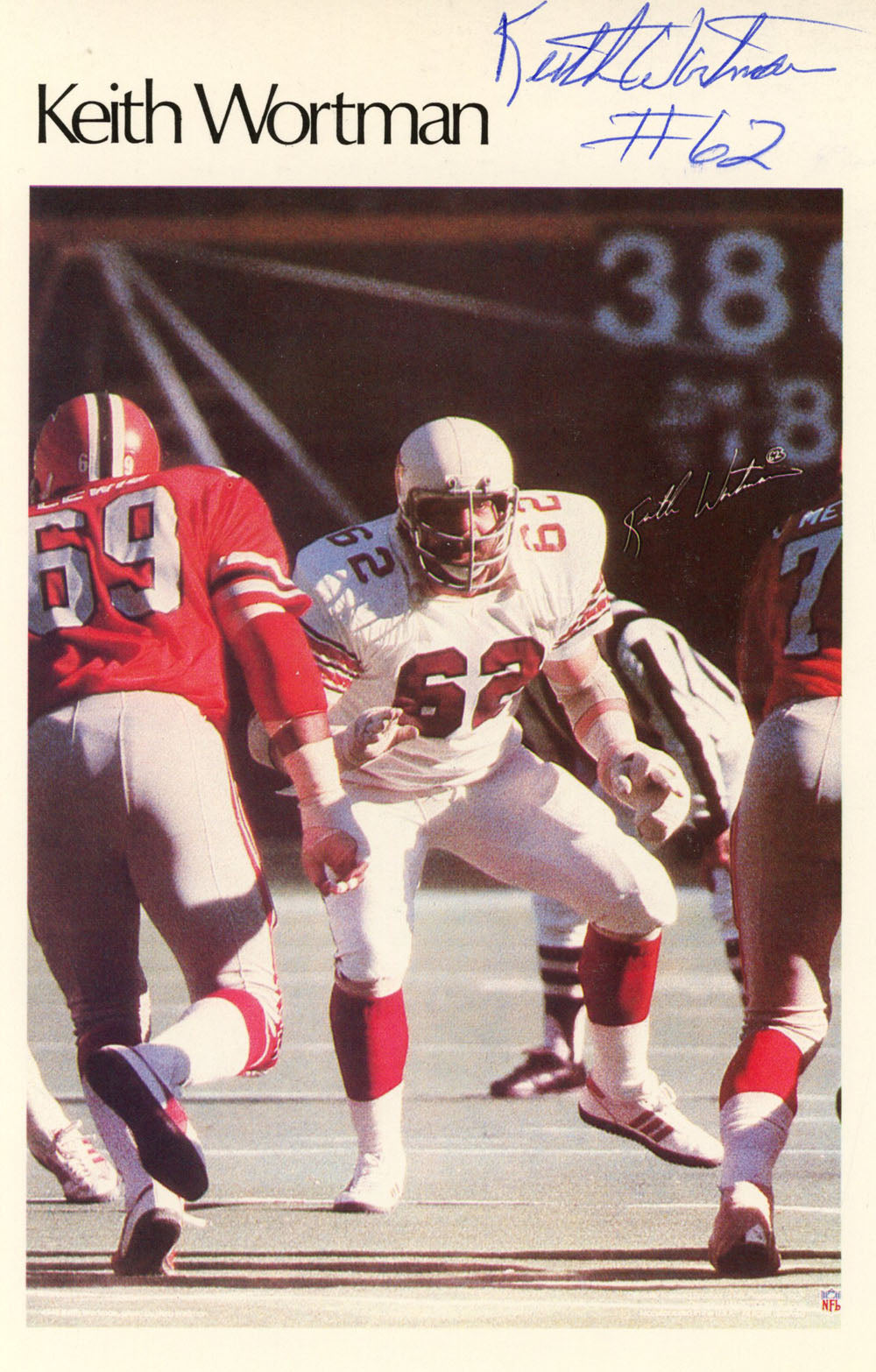 Keith Wortman St Louis Cardinals Mini Signed Poster 19/50-Powers Sports Memorabilia