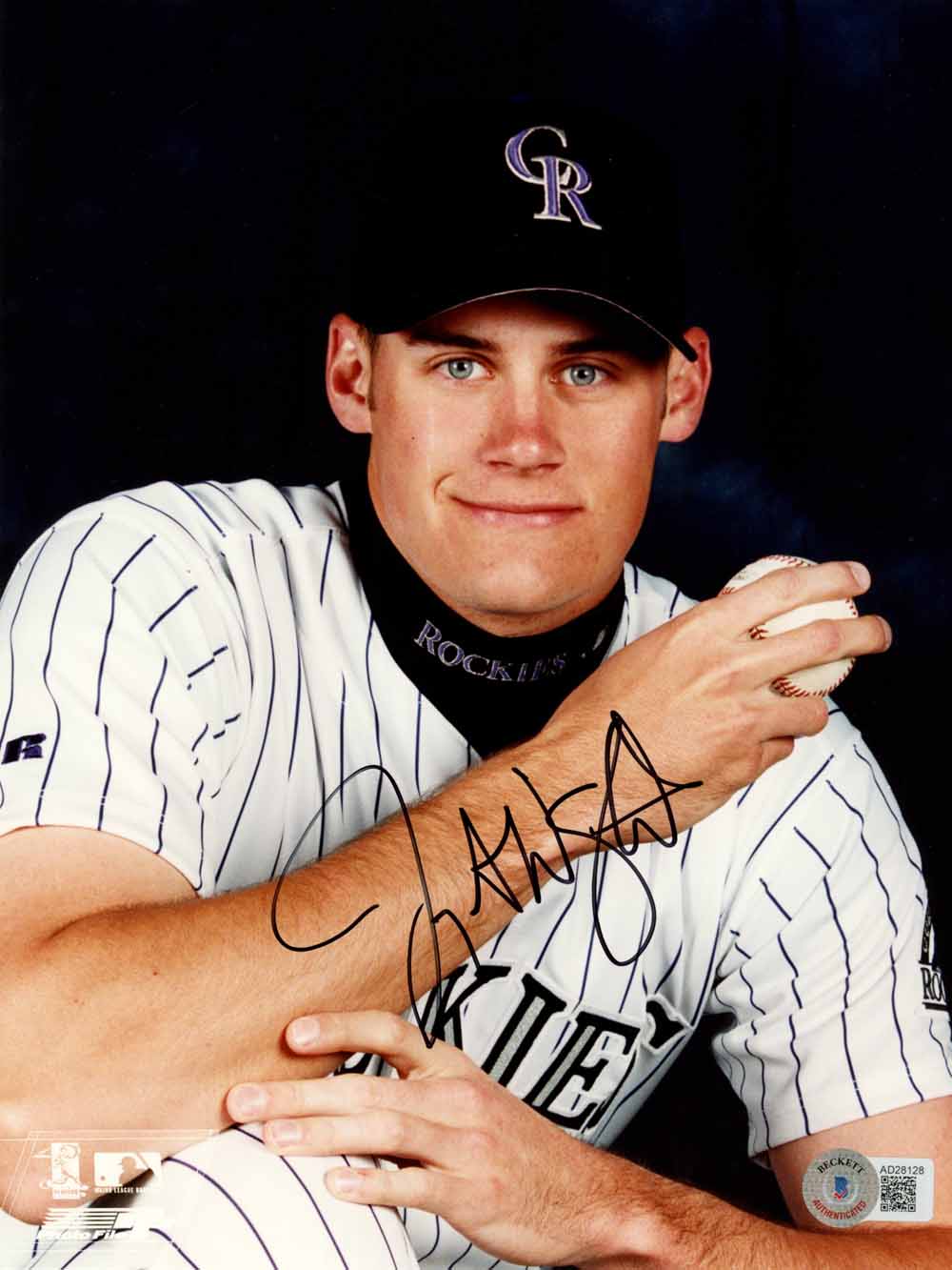 Jamey Wright Colorado Rockies Signed 8x10 Photo Beckett-Powers Sports Memorabilia