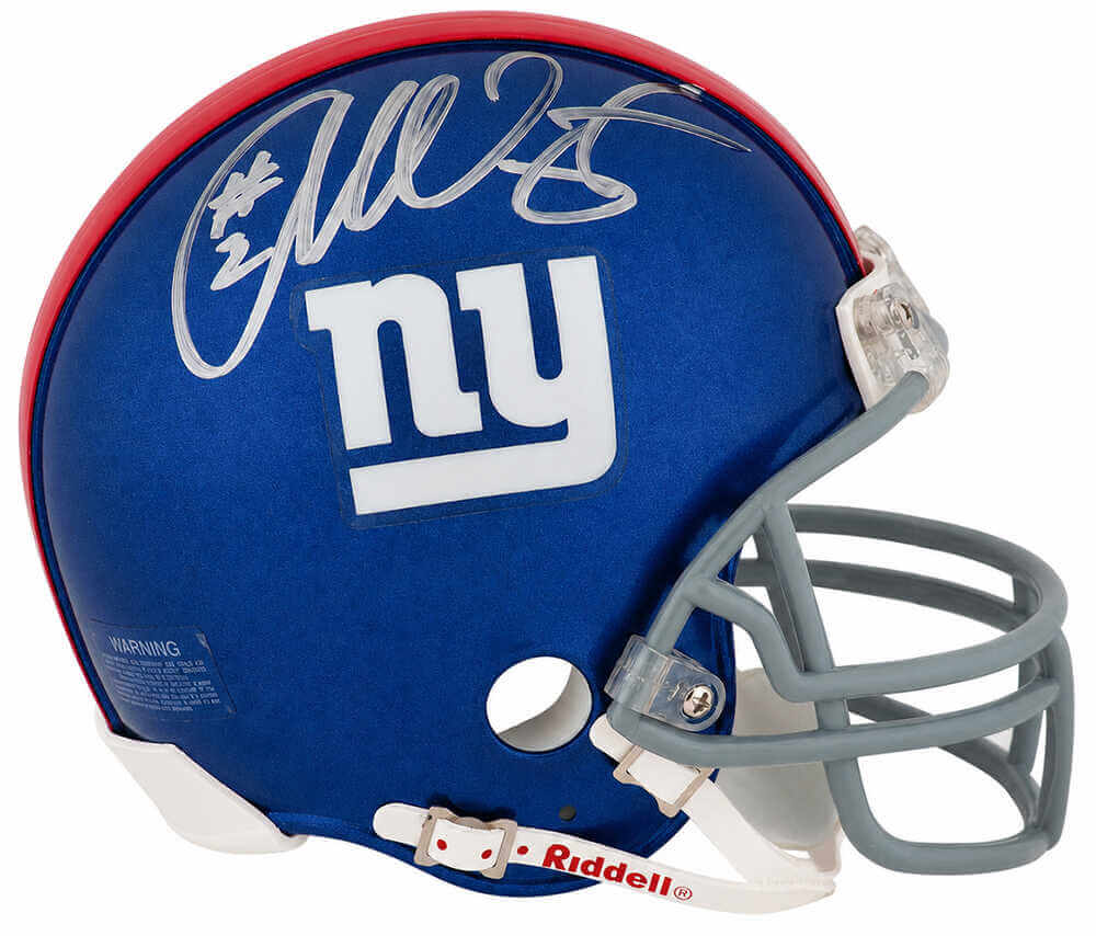 Anthony Wright Autographed New York Giants Riddell (VSR4) Mini Helmet-Powers Sports Memorabilia