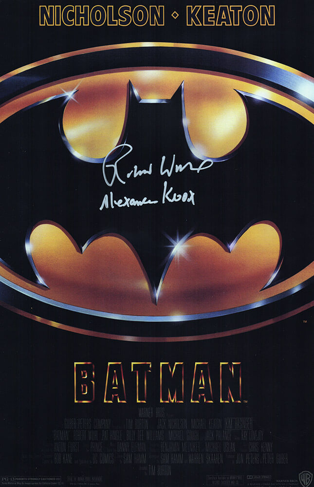 Robert Wuhl Autographed Batman 11x17 Movie Poster with Alexander Knox-Powers Sports Memorabilia