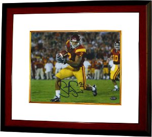 Steve Smith Autographed USC Trojans 8 x 10 Photograph Custom Framing-GTSM Hologram-Powers Sports Memorabilia