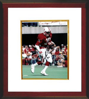 Mike Rozier Autographed Nebraska Cornhuskers 8 x 10 Photograph Custom Framing - CTBL_WW4570-Powers Sports Memorabilia