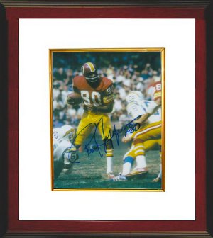 Roy Jefferson Autographed Washington Vintage 8 x 10 Photograph Custom Framing with #80-Powers Sports Memorabilia