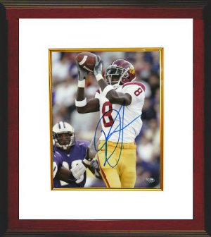 Dwayne Jarrett Autographed USC Trojans 8 x 10 Photograph Custom Framing- Jarrett Hologram-Powers Sports Memorabilia
