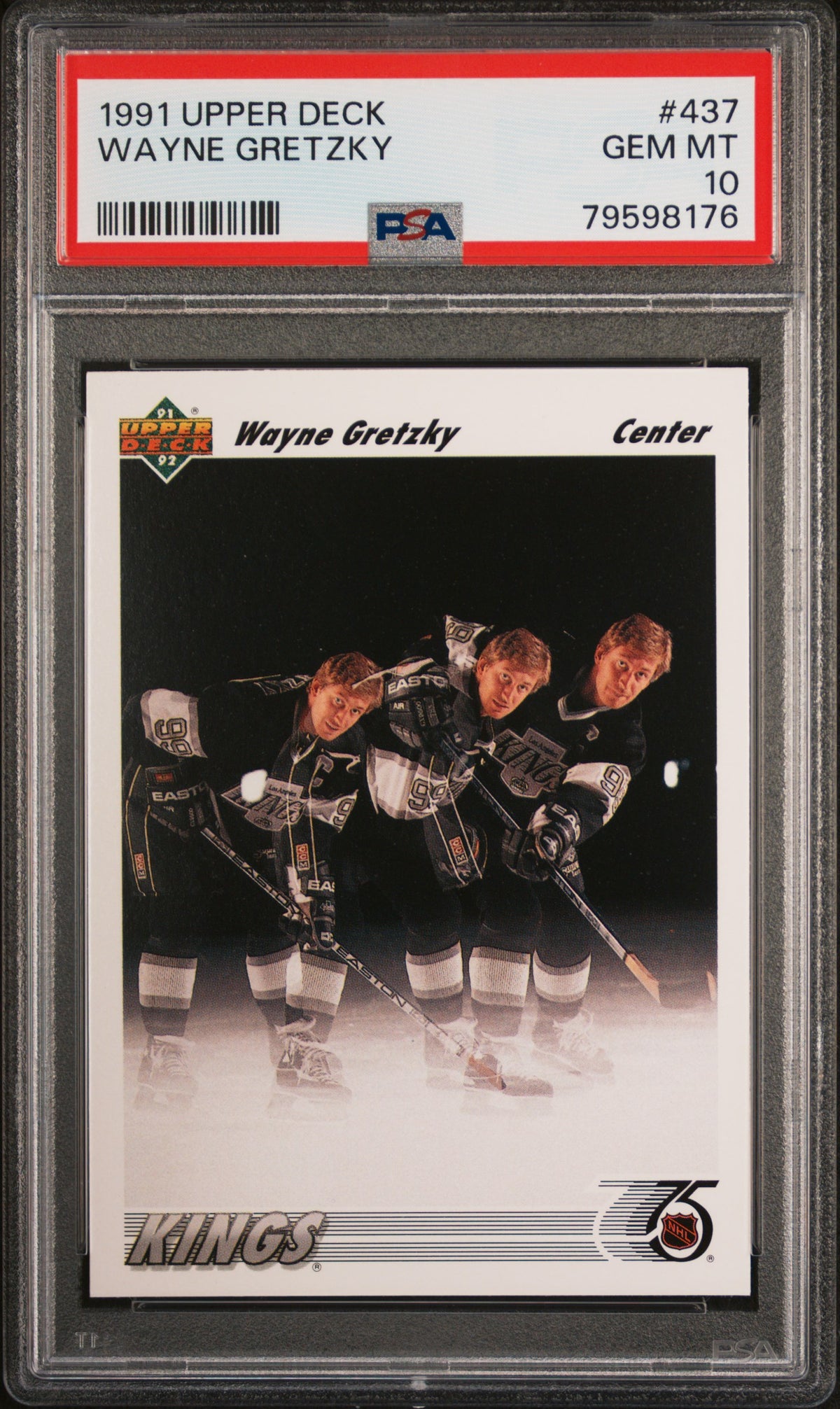Wayne Gretzky 1991 Upper Deck Hockey Card #437 Graded PSA 10-Powers Sports Memorabilia
