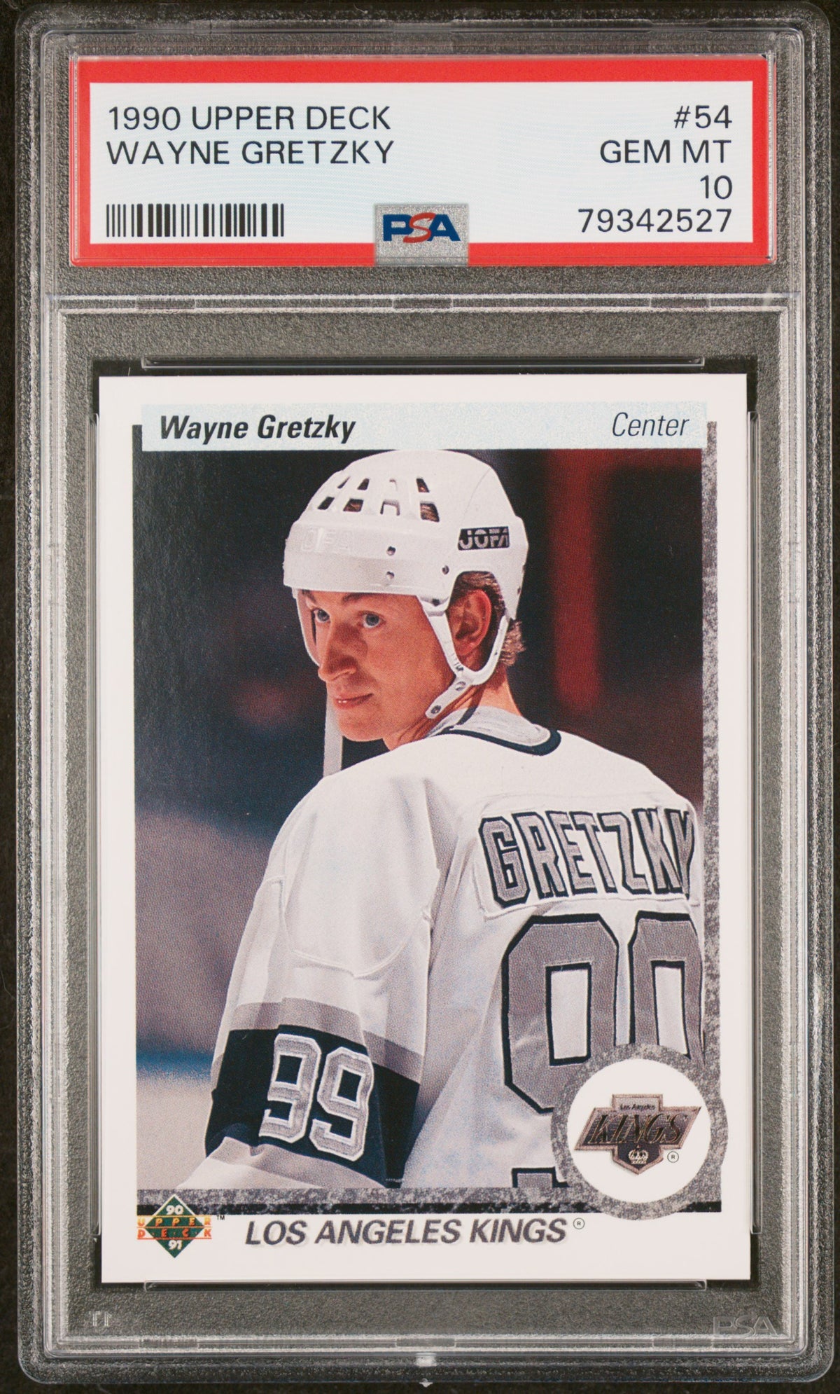 Wayne Gretzky 1990 Upper Deck Hockey Card #54 Graded PSA 10-Powers Sports Memorabilia