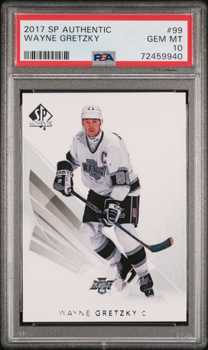 Wayne Gretzky 2017 Upper Deck SP Authentic Hockey Card #99 Graded PSA 10-Powers Sports Memorabilia