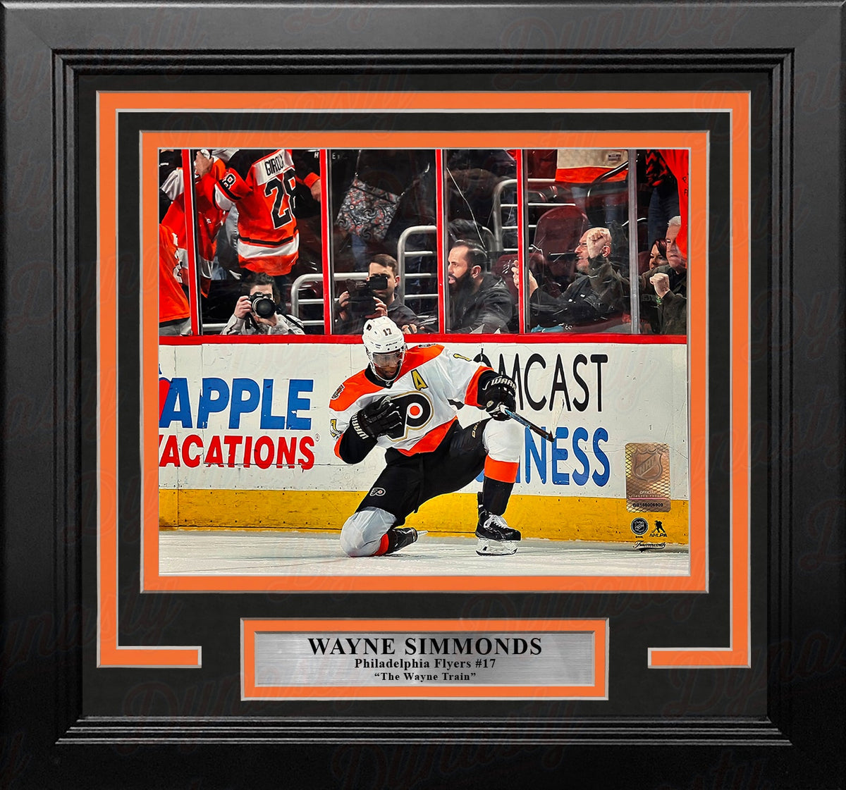 Wayne Simmonds Fist Pump Philadelphia Flyers 8" x 10" Framed Hockey Display Photo-Powers Sports Memorabilia