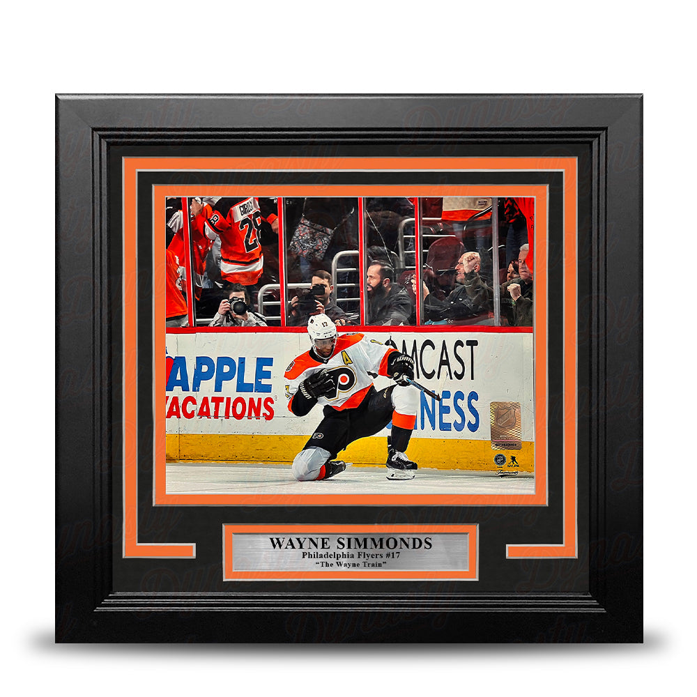 Wayne Simmonds Fist Pump Philadelphia Flyers 8" x 10" Framed Hockey Display Photo-Powers Sports Memorabilia