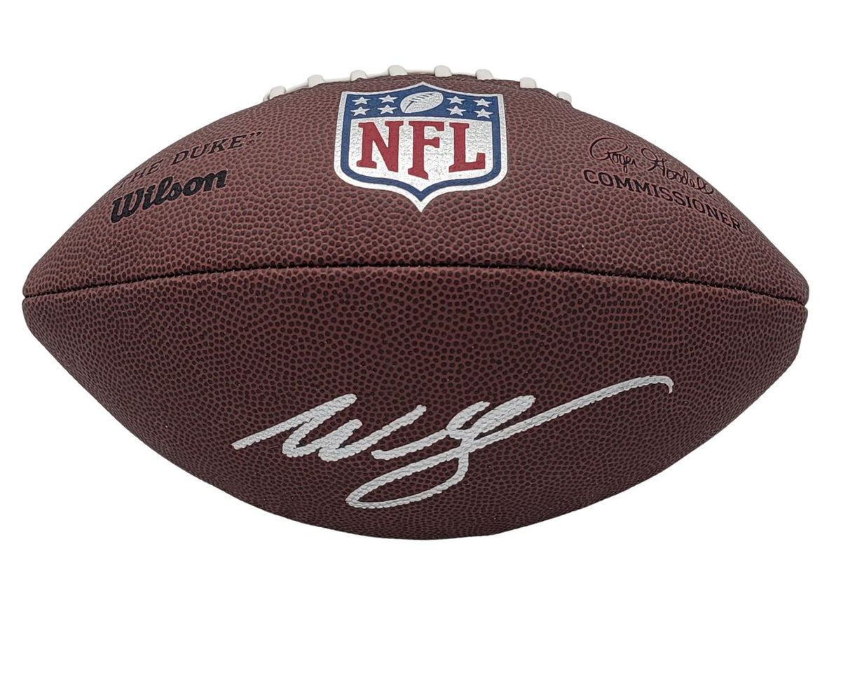 Willis McGahee Signed Bills Ravens NFL Duke Replica Football - JSA-Powers Sports Memorabilia