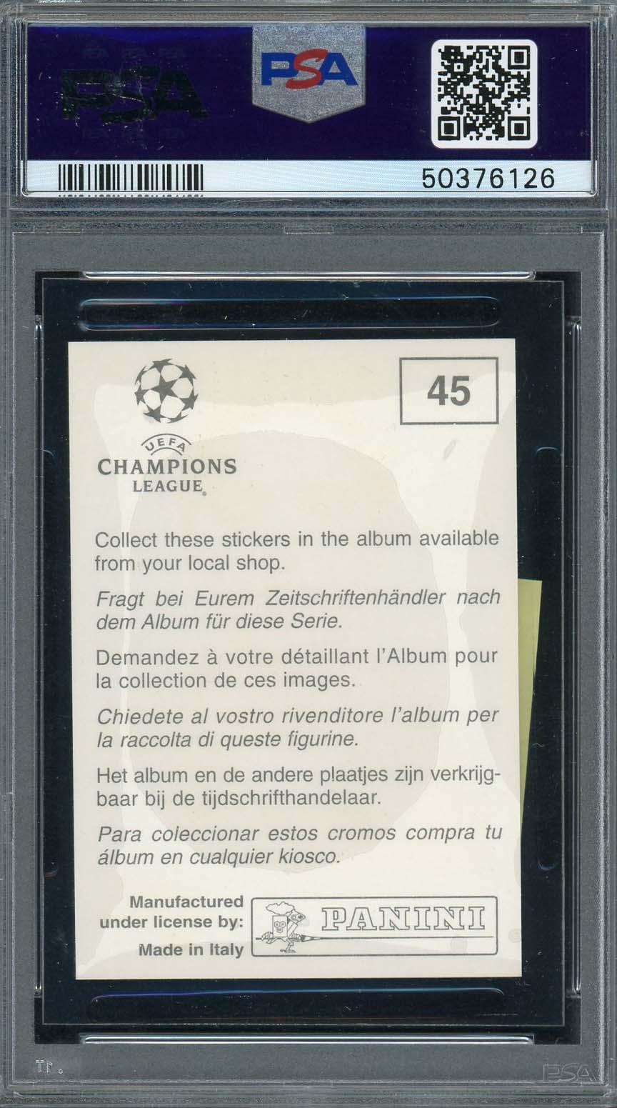 Xavier Hernandez 1999 Panini Champions League Rookie Stickers Card #45 PSA 7-Powers Sports Memorabilia