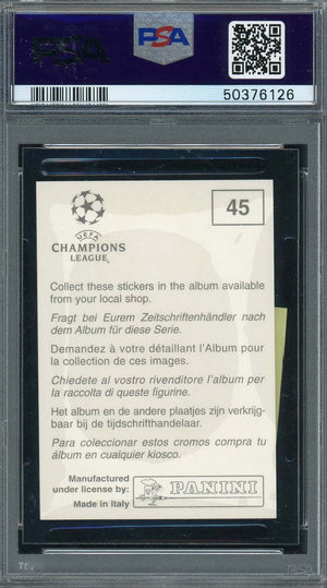 Xavier Hernandez 1999 Panini Champions League Rookie Stickers Card #45 PSA 7-Powers Sports Memorabilia