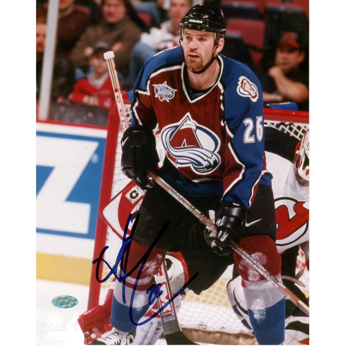 Stephane Yelle Colorado Avalanche Signed 8x10 Photo - Mounted Memories-Powers Sports Memorabilia