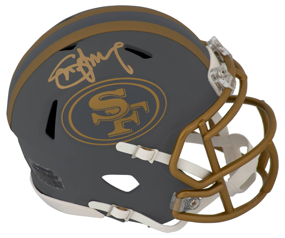 Steve Young San Francisco 49ers Autographed SLATE Riddell Speed Mini Helmet-Powers Sports Memorabilia