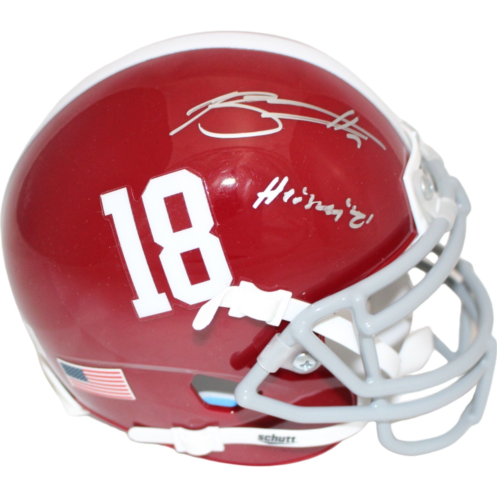 Bryce Young Alabama Crimson Tide Signed Mini Helmet - Heisman Beckett Beckett-Powers Sports Memorabilia