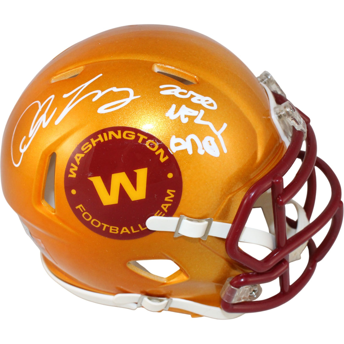 Chase Young Washington Commanders Signed Mini Helmet - Flash DPOY Fanatics-Powers Sports Memorabilia