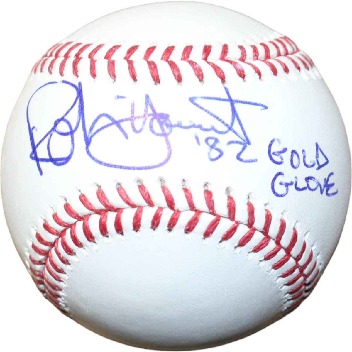 Robin Yount Milwaukee Brewers Signed OML Baseball 82 Gold Glove BAS-Powers Sports Memorabilia