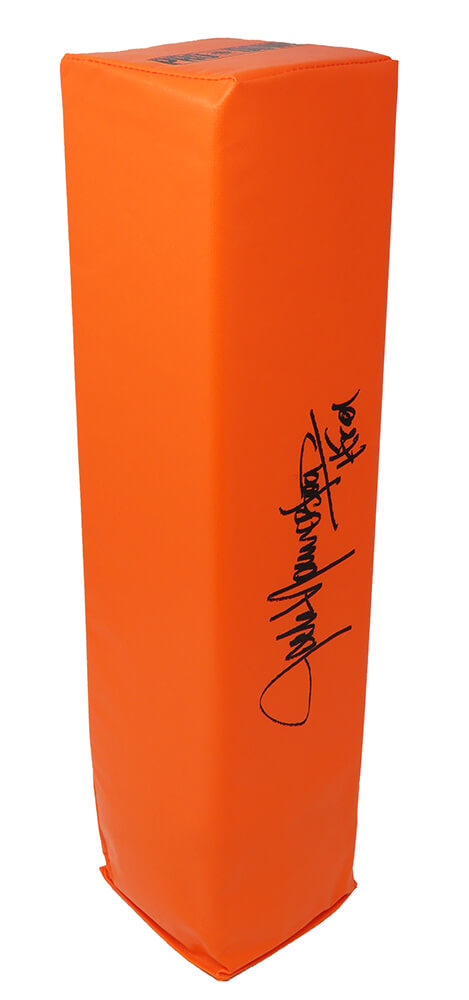 Jack Youngblood Autographed Orange Endzone Pylon w/ HOF 01-Powers Sports Memorabilia