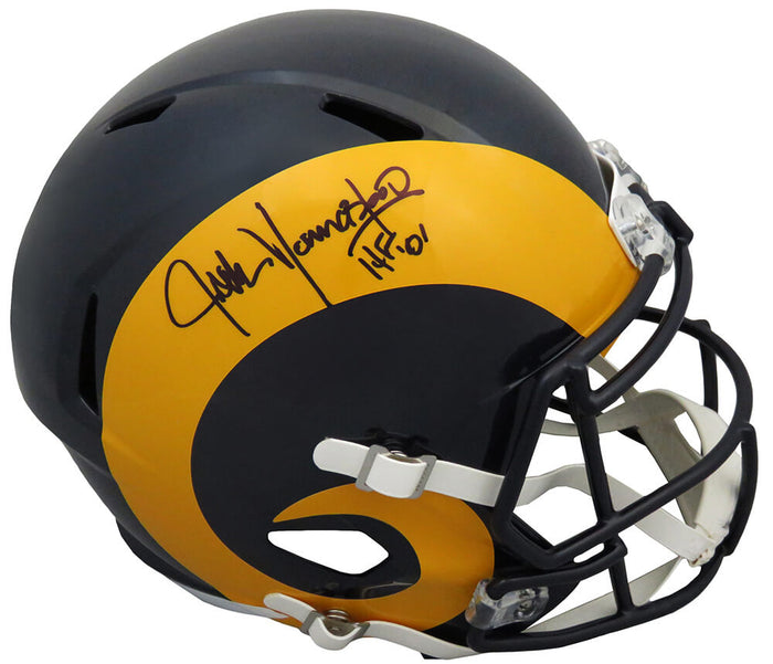 Jack Youngblood Autographed Los Angeles Rams Throwback Riddell Full Size Speed Replica Helmet with HF'01-Powers Sports Memorabilia