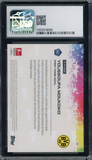 Youssoufa Moukoko 2021 Topps Now Soccer Rookie Card RC 1 #150 Graded CSG 9.5-Powers Sports Memorabilia