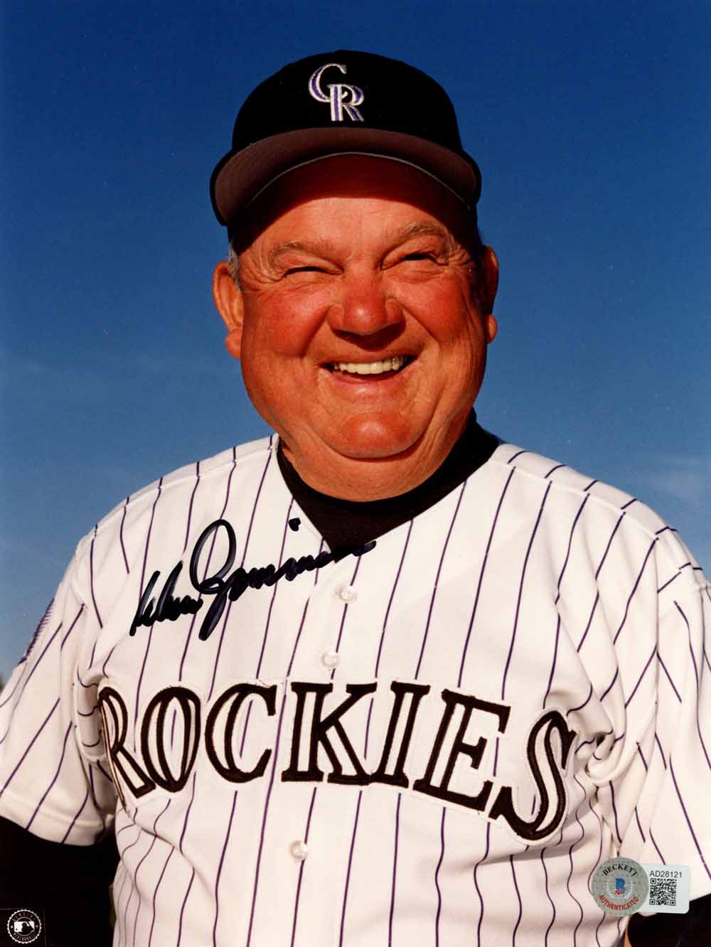 Don Zimmer Colorado Rockies Signed 8x10 Photo Beckett-Powers Sports Memorabilia