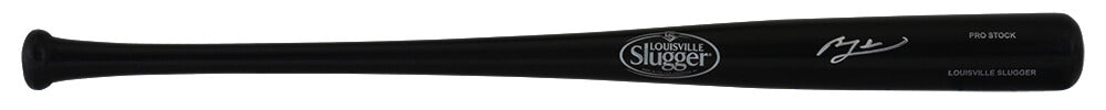 Ben Zobrist Autographed Louisville Slugger Pro Stock Black Baseball Bat-Powers Sports Memorabilia
