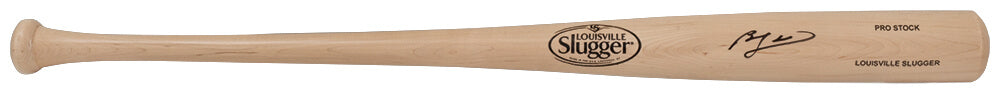 Ben Zobrist Autographed Louisville Slugger Blonde Baseball Bat-Powers Sports Memorabilia
