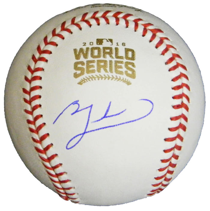Ben Zobrist Autographed Rawlings Official 2016 World Series MLB Baseball-Powers Sports Memorabilia