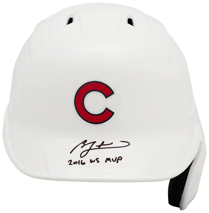 Ben Zobrist Chicago Cubs Autographed Rawlings Full Size Batting Helmet-Powers Sports Memorabilia