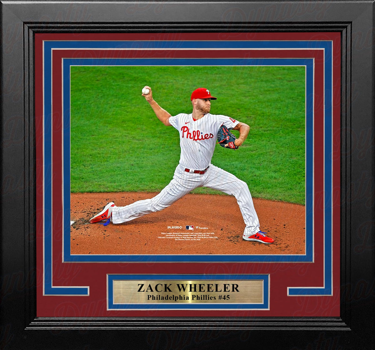 Zack Wheeler in Action Philadelphia Phillies 8" x 10" Framed Baseball Display Photo-Powers Sports Memorabilia