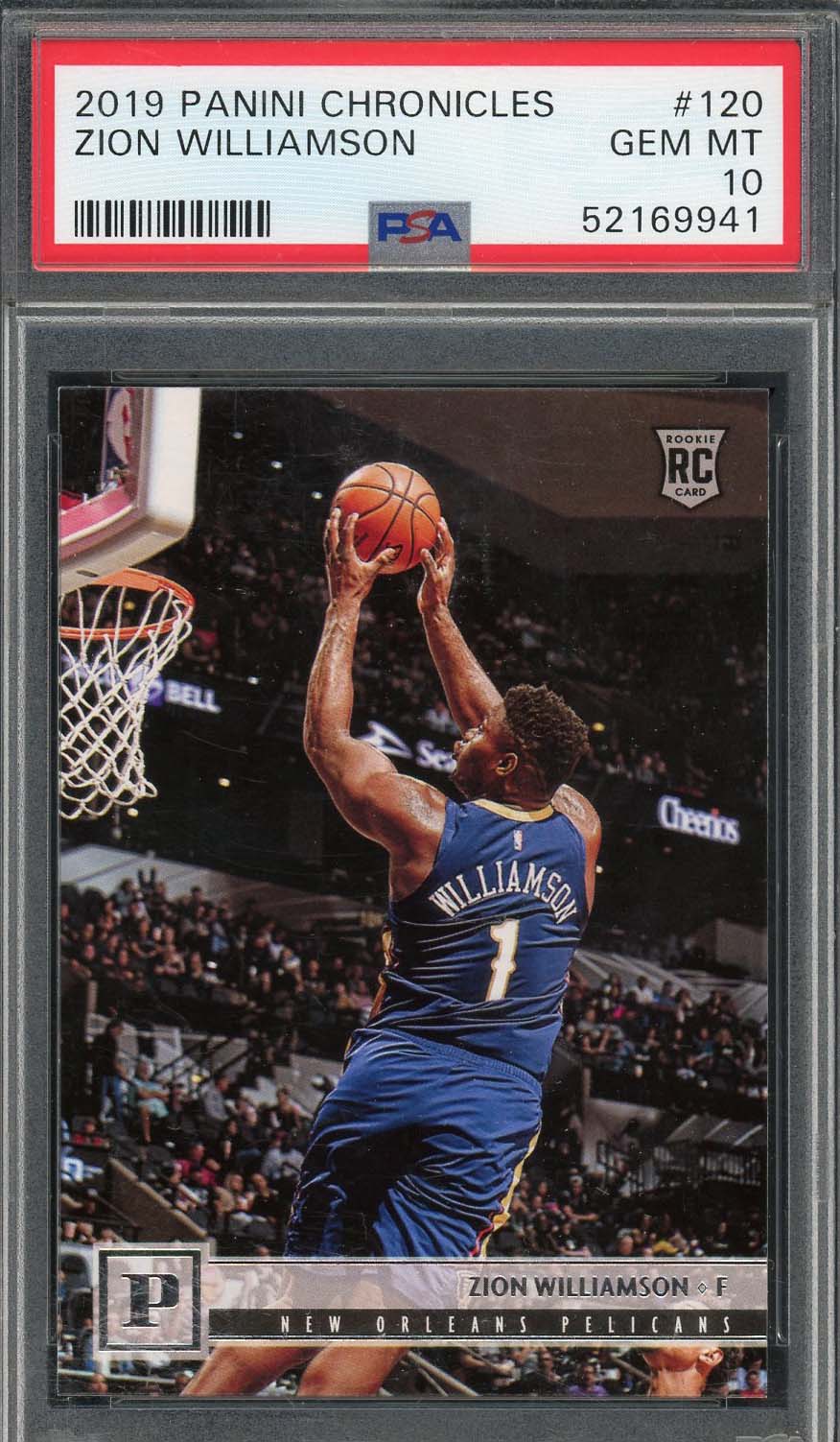 Zion Williamson 2019 Panini Chronicles Basketball Rookie Card #120 Graded PSA 10-Powers Sports Memorabilia