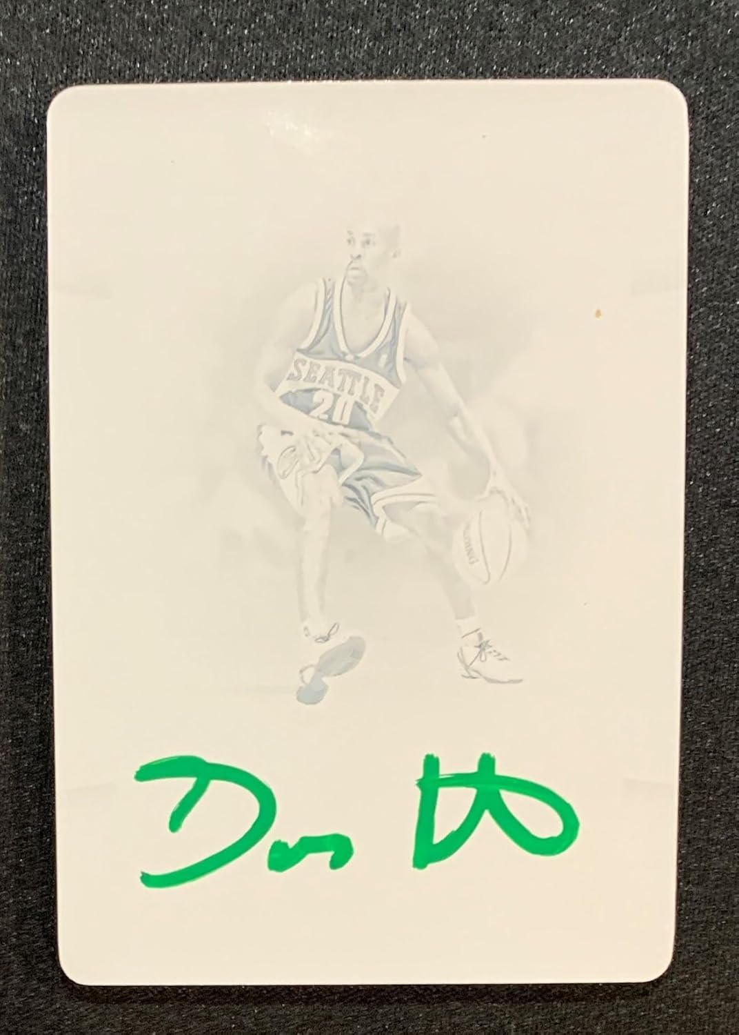 ゲイリー・ペイトンのサイン入りスポーツ記念品バスケットボールグッズ