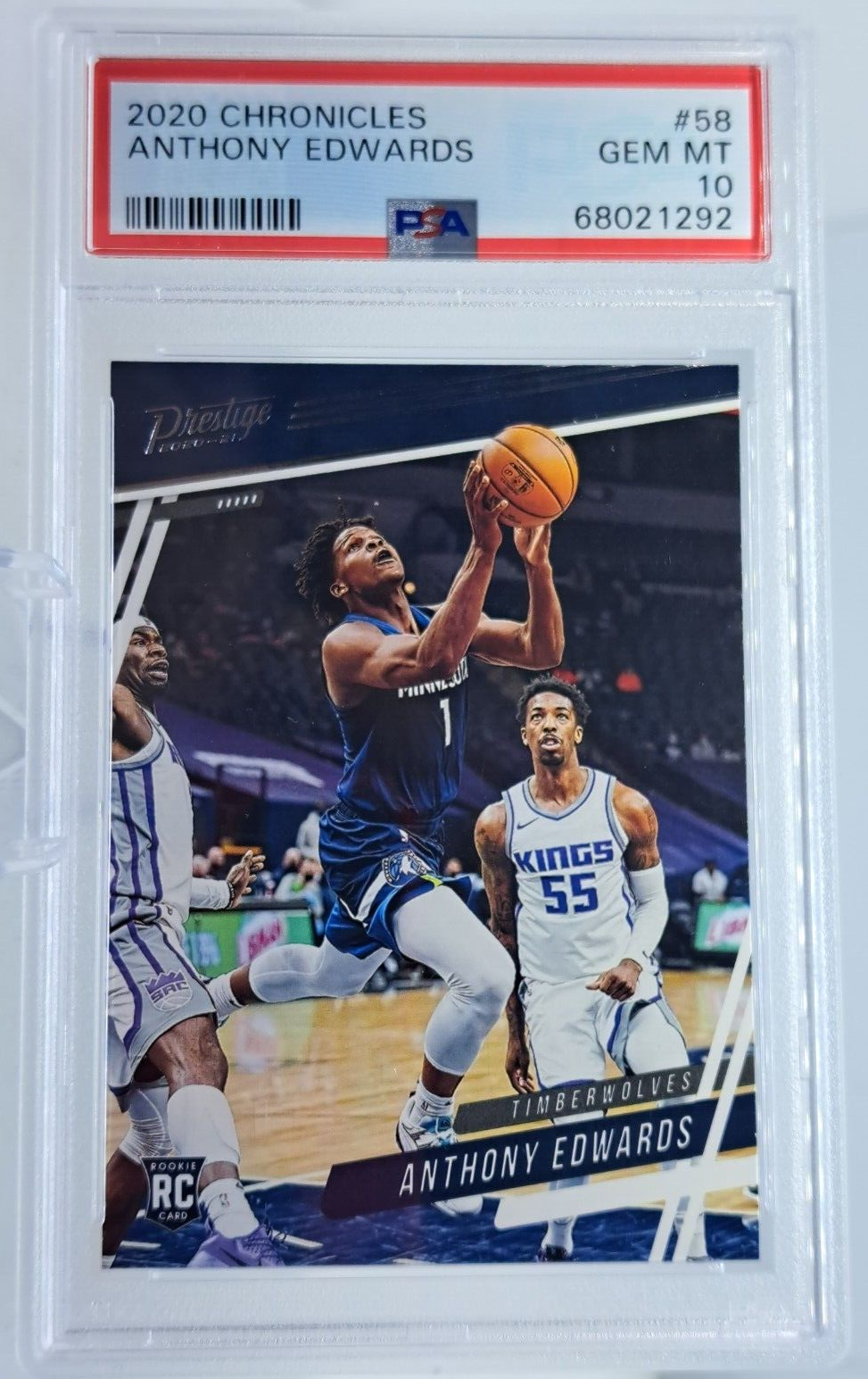 Anthony Edwards 2020 Panini Chronicles Basketball Rookie Card #58 Graded PSA 10-Powers Sports Memorabilia