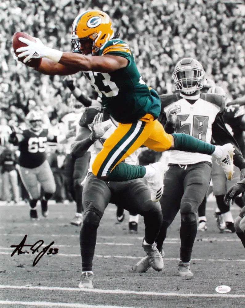 Aaron Jones Autograph Signing-Powers Sports Memorabilia
