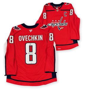 Alexander Ovechkin Autographed Washington Capitals Signed Hockey Jersey 895 Goal Breaks Wayne Gretzky's NHL Scoring Record Fanatics Authentic COA