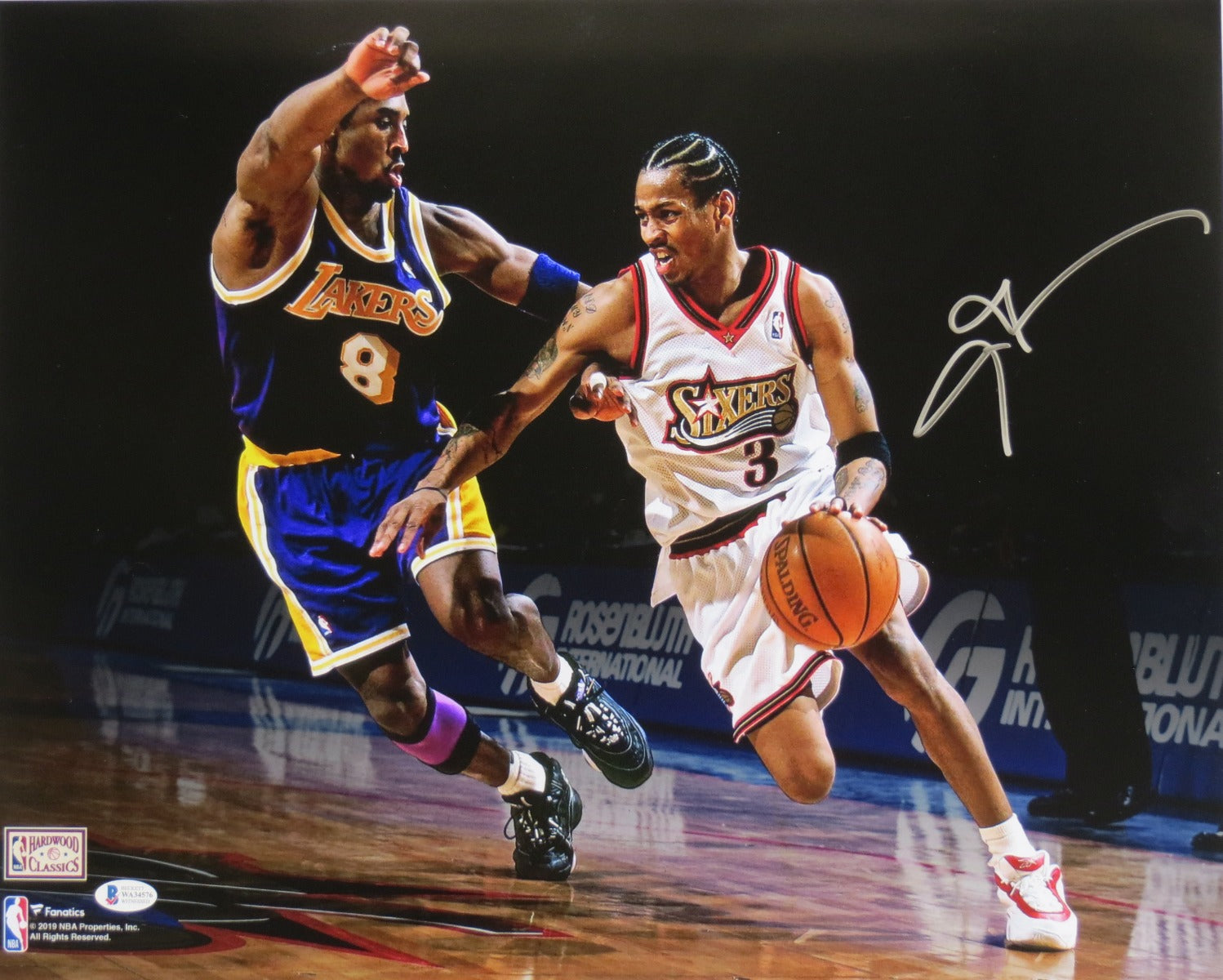 Allen Iverson Signed Philadelphia 76ers 16x20 Photo - Beckett-Powers Sports Memorabilia