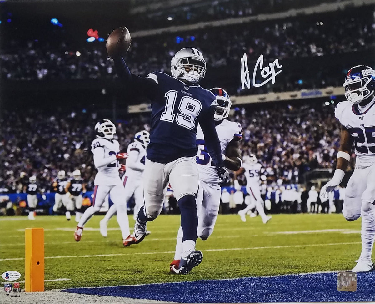 Amari Cooper Autographed Dallas Cowboys 16x20 Photo Beckett Witnessed-Powers Sports Memorabilia