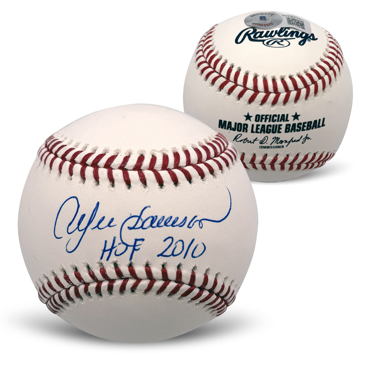 Andre Dawson Autographed Chicago Cubs Baseball HOF 2010 Beckett-Powers Sports Memorabilia