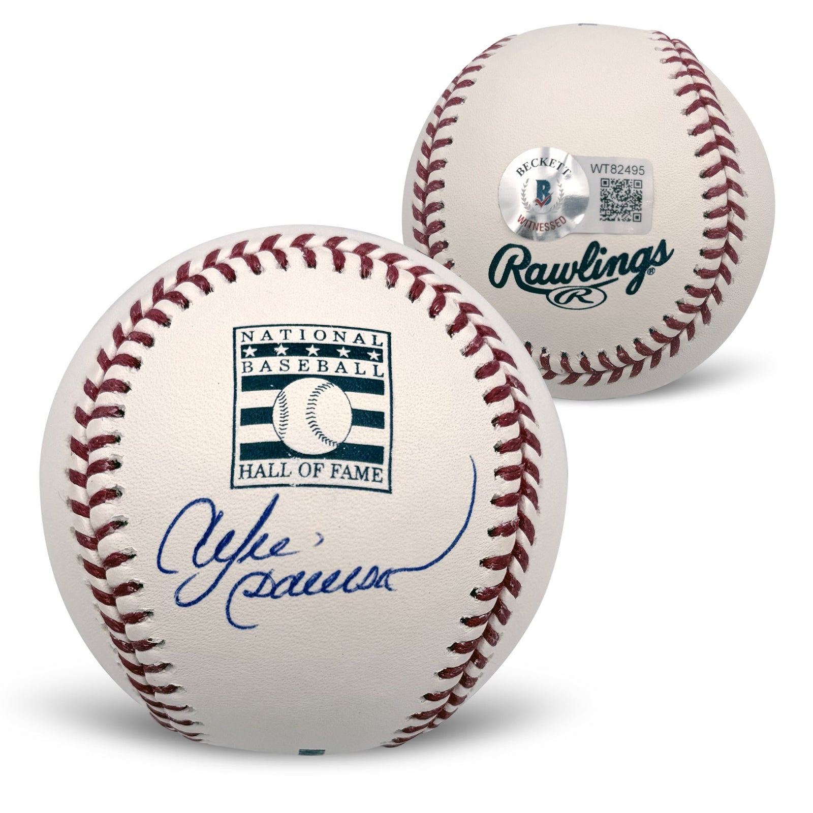 Andre Dawson Autographed Chicago Cubs HOF Baseball Beckett-Powers Sports Memorabilia