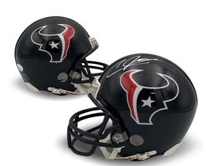 Andre Johnson Autographed Houston Texans Signed Football Mini Helmet JSA COA-Powers Sports Memorabilia
