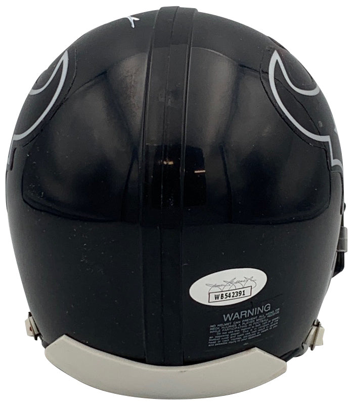 Andre Johnson Autographed Houston Texans Signed Football Mini Helmet JSA COA-Powers Sports Memorabilia