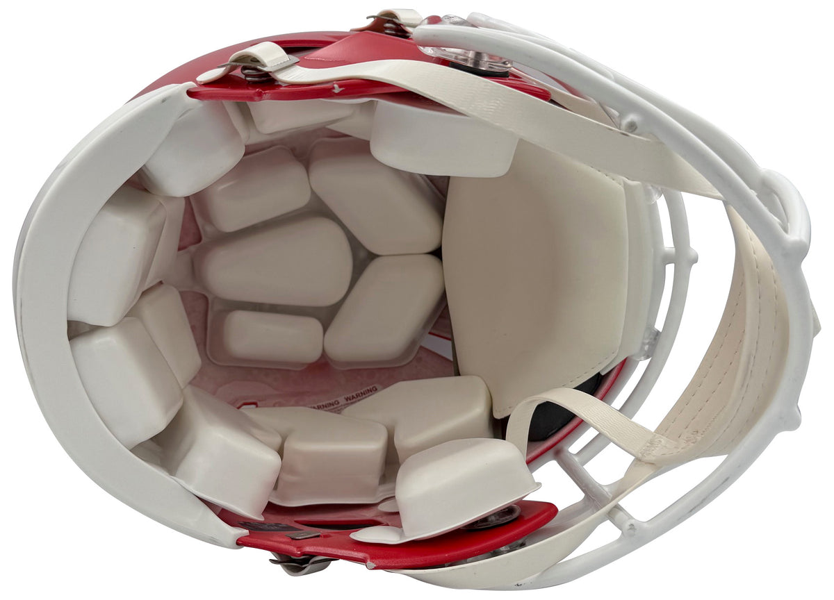 Andy Reid Autographed Kansas City Chiefs Signed Football Full Size Authentic Helmet Beckett COA-Powers Sports Memorabilia