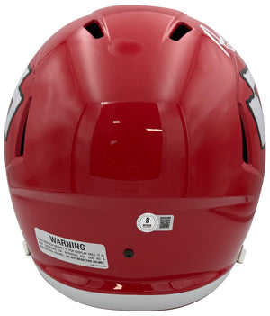 Andy Reid Autographed Kansas City Chiefs Signed Football Full Size Replica Helmet Beckett COA-Powers Sports Memorabilia