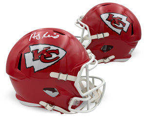 Andy Reid Autographed Kansas City Chiefs Signed Football Full Size Replica Helmet Beckett COA-Powers Sports Memorabilia