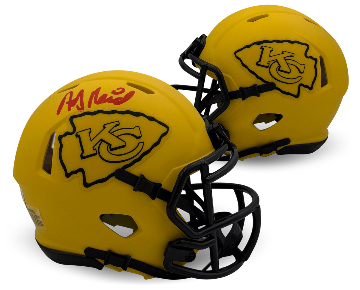 Andy Reid Autographed Kansas City Chiefs Signed Football Rave Mini Helmet Beckett COA-Powers Sports Memorabilia