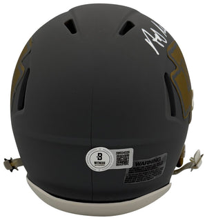 Andy Reid Autographed Kansas City Chiefs Signed Football Slate Mini Helmet Beckett COA-Powers Sports Memorabilia