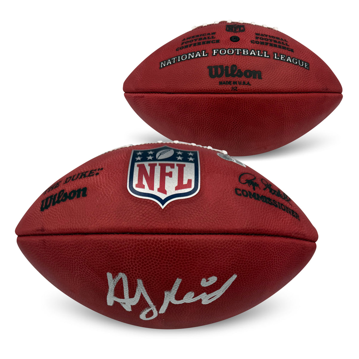 Andy Reid Kansas City Chiefs Autographed NFL Authentic Duke Game Signed Football Beckett COA-Powers Sports Memorabilia